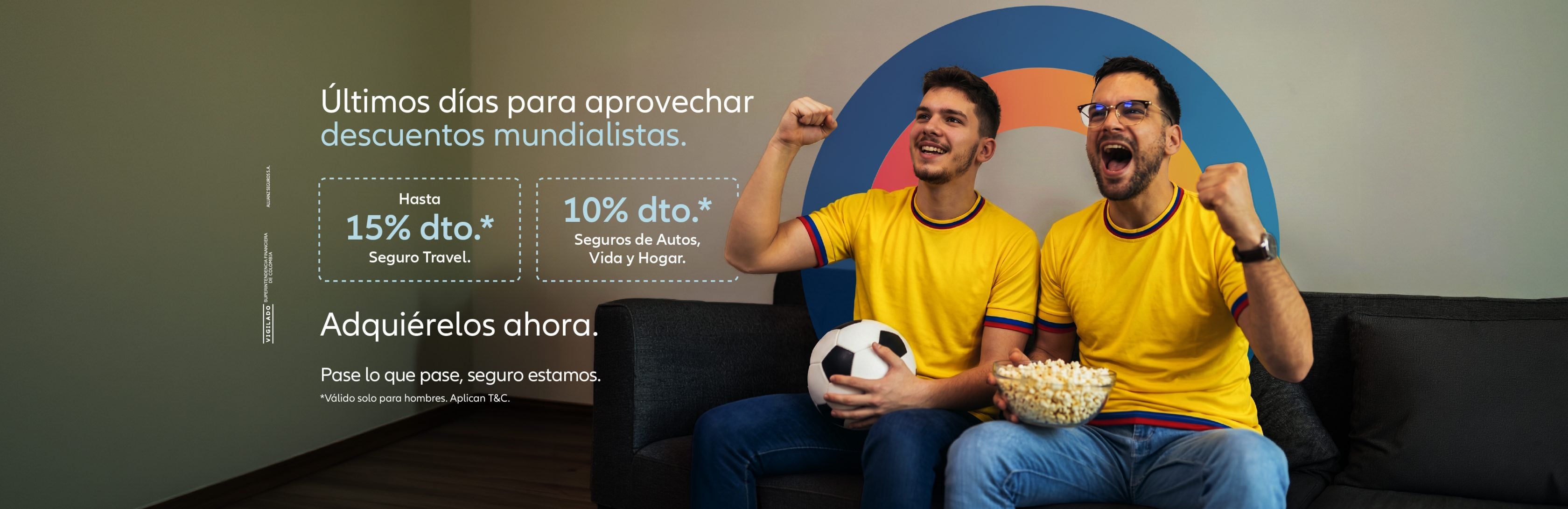 Hombre apoyando la selección Colombia