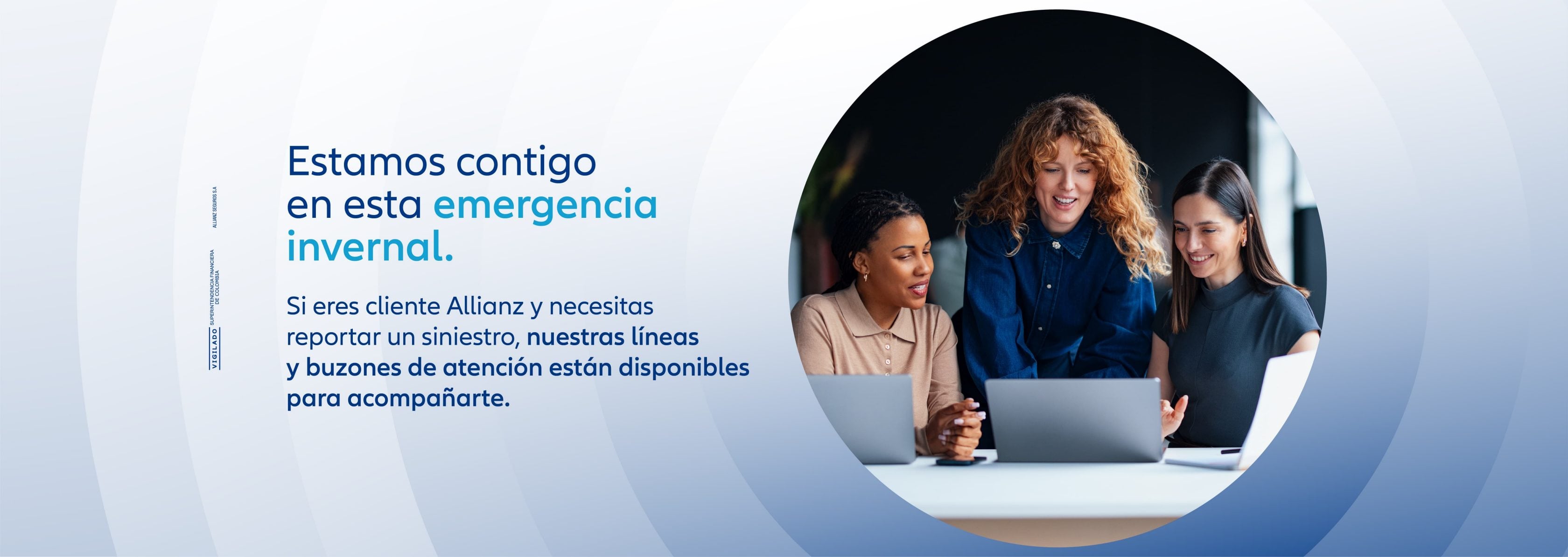 Mujeres trabajando en la emergencia invernal