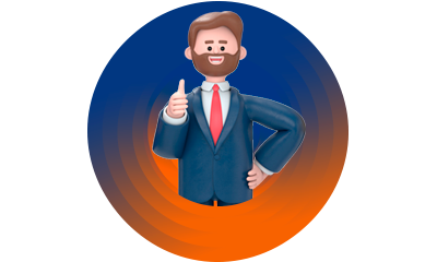 Empresario animado