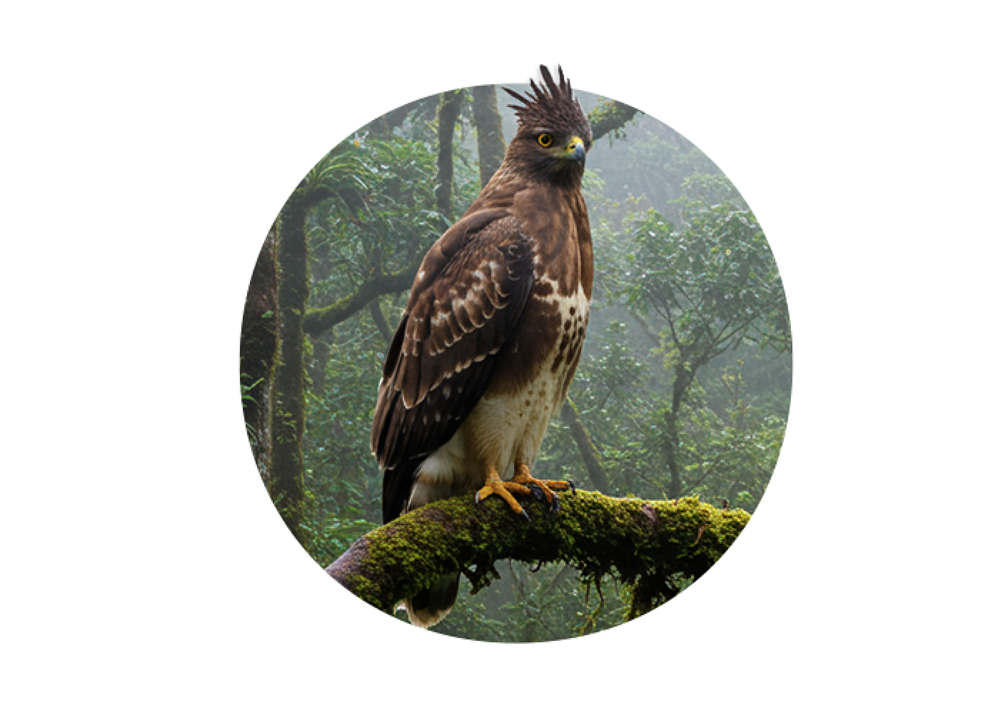 Águila crestada