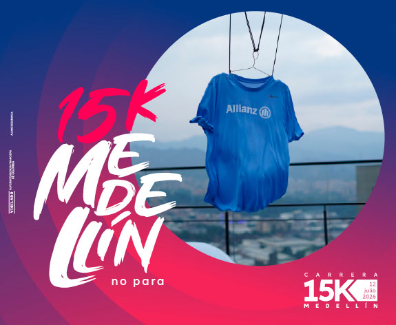 Camisa para la carrera aAllianz 15K Medellín