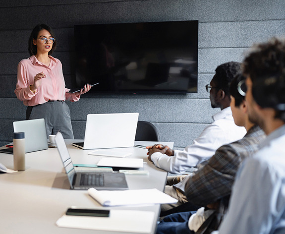 Personas en una oficina