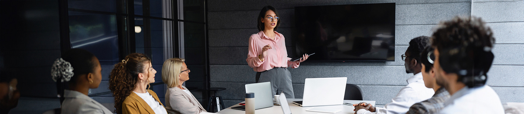 Personas en una reunión