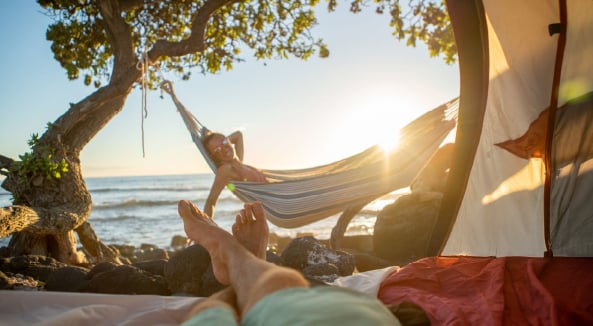 Mujer en vacaciones